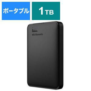 WESTERN DIGITAL　外付けHDD  ポータブル型  1TB 　WDBUZG0010BBK-JESE｜コジマYahoo!店