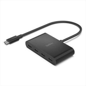 BELKIN　Connect 4ポートUSBC to C ハブ 100W充電/10Gbpsデータ転送 ［4ポート /USB3.0対応 /USB Power Delivery対応］　AVC018BTBK｜y-kojima