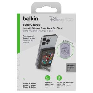 BELKIN　BoostCharge MagSafe対応 ワイヤレスモバイルバッテリー 5000mAh　BPD004qcRD-DY｜y-kojima