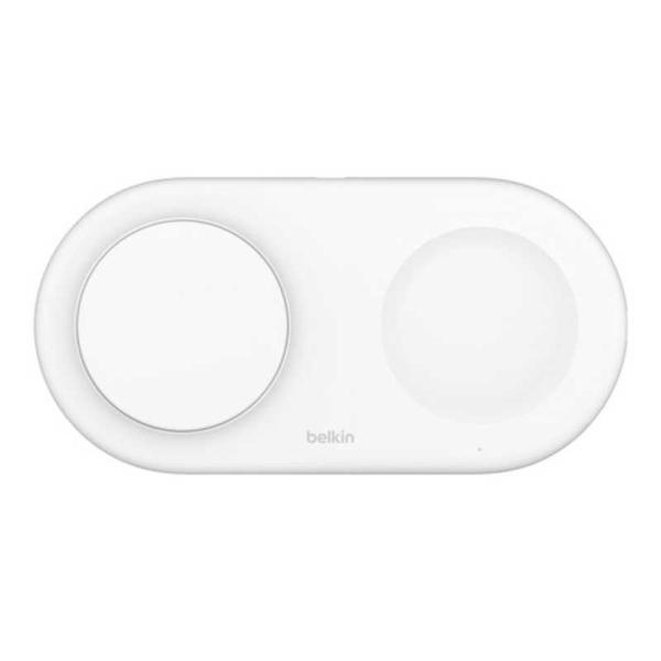 BELKIN　Belkin Qi2 2-in-1 ワイヤレス充電器 ホワイト ［15W］　WIZ02...