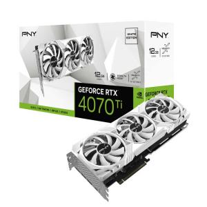 PNY　GeForce RTX4070Ti 12GB VERTO LED 3FAN White Edition ［GeForce RTXシリーズ /12GB］「バルク品」　VCG4070T12TFWXPB1