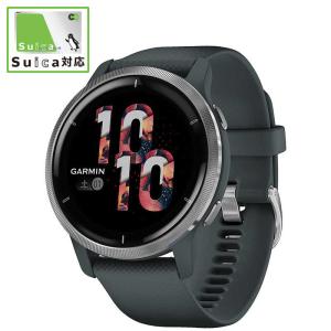 GARMIN　Venu 2 Granite Blue   Silver GARMIN　010-02430-60