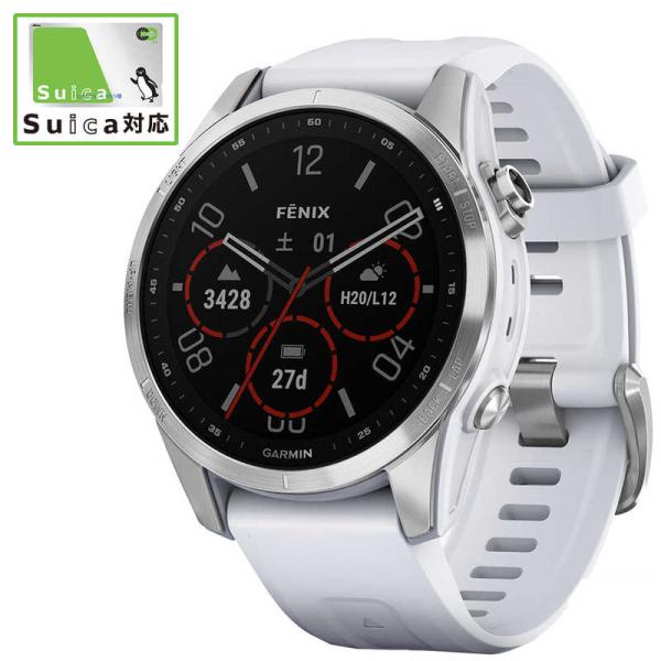 GARMIN　スマートウォッチ fenix 7S Silver Whitestone　010-025...