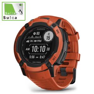 GARMIN　スマートウォッチ Instinct 2X Dual Power Flame Red(Suica対応)　010-02805-32