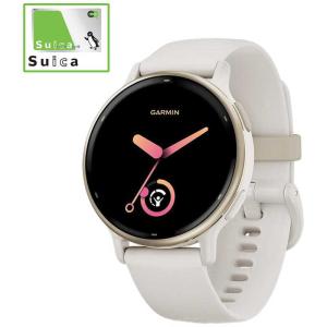 GARMIN　GPSスマートウォッチ vivoactive(ヴィヴォアクティブ)5 Suica対応 Ivory / Cream Gold　010-02862-41｜コジマYahoo!店