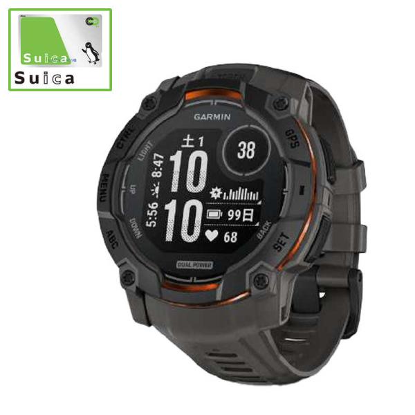 GARMIN　Instinct 3 Dual Power 50mm GPSスマートウォッチ(Suic...