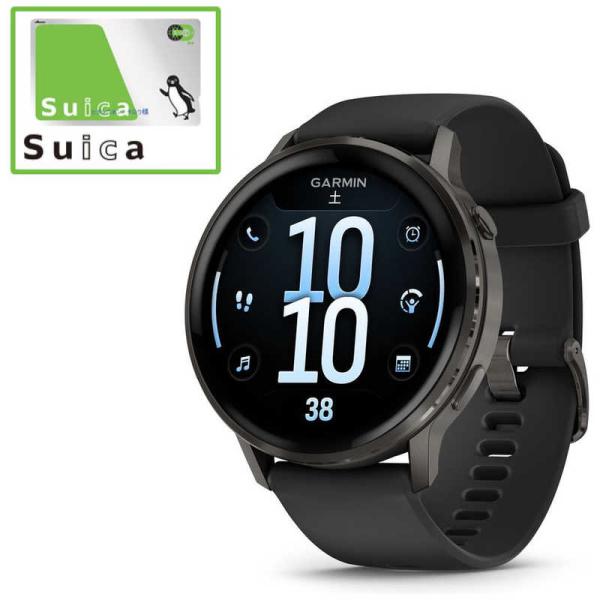 GARMIN　Venu 4(ヴェニュー4)45mm AMOLEDディスプレイ(心電図(ECG)アプリ...
