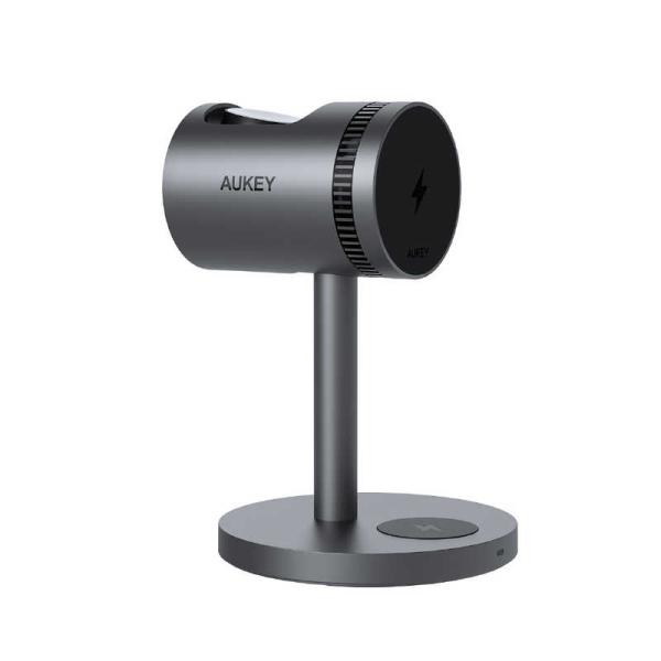 AUKEY　ワイヤレス充電器 MagSafe対応 Qi2 MagFusion 3-in-1 Pro ...
