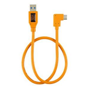テザーツールズ　テザープロ ライト アングル アダプター USB 3.0 トゥ USB-C オレンジ　CUCRT02-ORG｜y-kojima