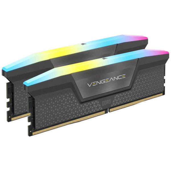 コルセア　CORSAIR　増設用メモリ VENGEANCE RGB DDR5 ブラック[DIMM D...