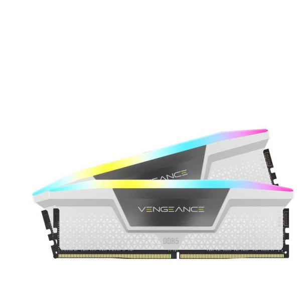 コルセア　CORSAIR　増設用メモリ VENGEANCE RGB DDR5 ホワイト[DIMM D...