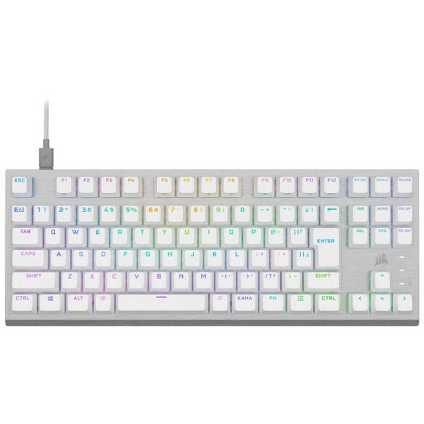 コルセア　CORSAIR　ゲーミングキーボード K60 PRO TKL WHT ホワイト ［有線 /...