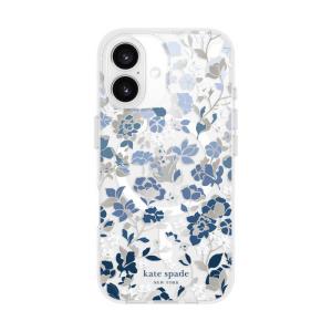 KATESPADE　iPhone 16 Kate Spade Protective - Gems/ MagSafe/ Recycled Flowerbed Blue　KS054338