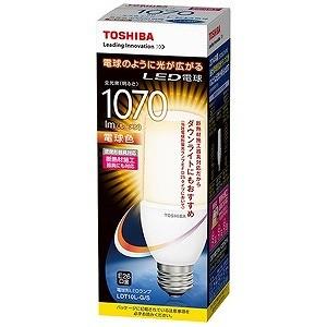 東芝 ＬＥＤ電球　（全方向タイプ・全光束１０７０ｌｍ／電球色相当・口金Ｅ２６） ＬＤＴ１０ＬＧＳ