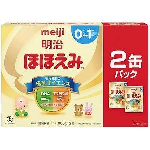 明治 「明治ほほえみ」２缶パック　８００ｇｘ２ メイジホホエミ２カンパック（８００