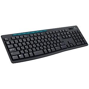 ロジクール ワイヤレスキーボード　ワイヤレスキーボード（１０８キー） Ｋ２７５　（ブラック）