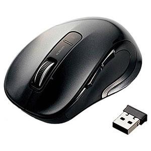 エレコム ワイヤレスレーザーマウス　Ｍ−ＬＳ１５ＤＬシリーズ　Ｍサイズ（５ボタン） Ｍ−ＬＳ１５ＤＬＢＫ　（ブラック）