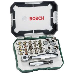 BOSCH　ボッシュ ドライバービット＆ミニラチェットセット 26pcs　2607017322