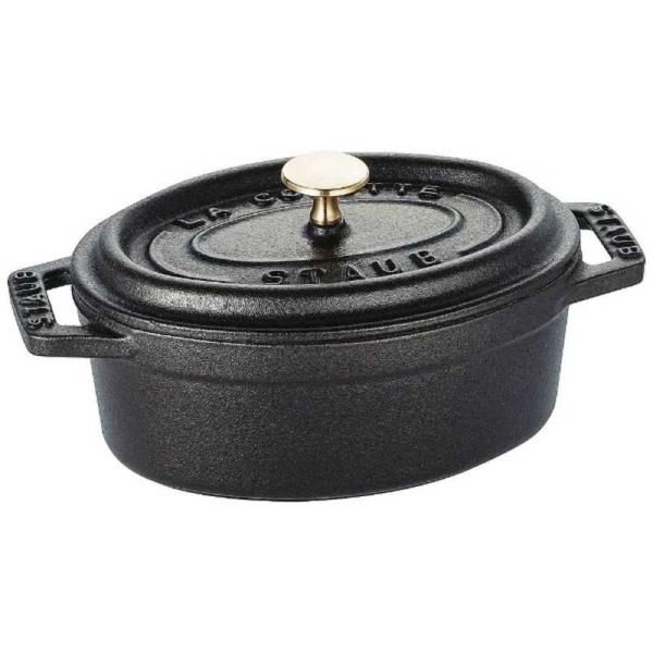 STAUB　《IH対応》ホーロー鍋 「ミニピコココットオーバル」(200ml)　40500-111 ...