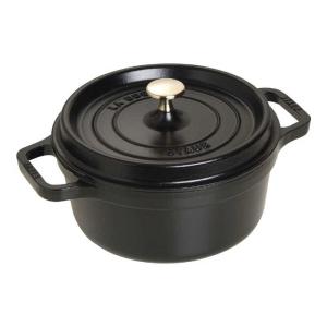 STAUB　《IH対応》ホーロー鍋 「ピコココットラウンド」(2.6L)　40509-305 ブラック｜y-kojima