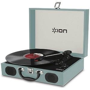 ＩＯＮＡＵＤＩＯ レコードプレーヤー ＶＹＮＹＬＴＲＡＮＳＰＯＲＴＢＬＵＥ