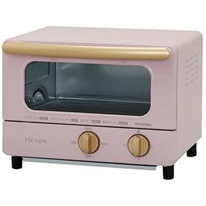 アイリスオーヤマ オーブントースター　「ｒｉｃｏｐａ（リコパ）」　［１０００Ｗ／食パン２枚］ ＥＯＴ−Ｒ１００１−ＰＡ　アッシュピンク