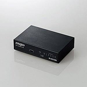 エレコム Ｇｉｇａ対応スイッチングＨｕｂ／５ポート／金属筐体／磁石付き／電源内蔵モデル ＥＨＣ−Ｇ０５ＭＮ２−ＨＪＢ