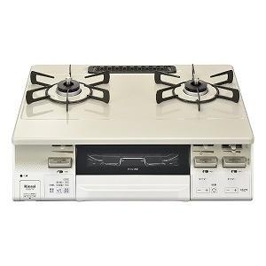 リンナイ　Ｒｉｎｎａｉ　［２口／左強火／都市ガス１２・１３Ａ］　ガステーブルコンロ「ＬＡＫＵＣＩＥ　ｆｉｎｅ」　ＫＧ６６ＶＴＷＬ　クリームベージュ