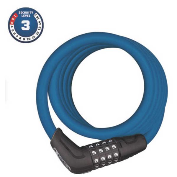 ABUS　ダイヤル式ケーブルロック ABUS NUMERO COMBO 5510(1800mm/ブル...