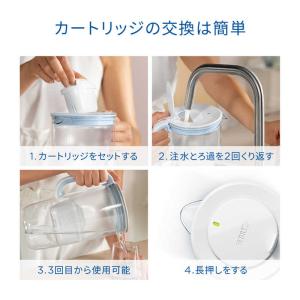 ブリタ ポット型浄水器グラスジャグ マクストラ...の詳細画像4