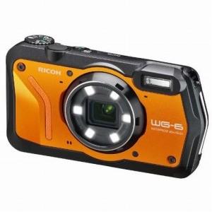 リコー　ＲＩＣＯＨ コンパクトデジタルカメラ　［防水＋防塵＋耐衝撃］ ＷＧ−６　オレンジ