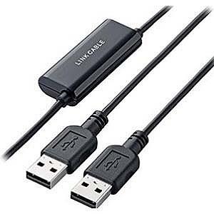 エレコム　ＥＬＥＣＯＭ　１．２ｍ　ＵＳＢ２．０リンクケーブル（ブラック）簡単データ移行　ＵＣ‐ＴＶ３ＢＫ