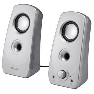 バッファロー ２．０ｃｈ　マルチメディアスピーカー ＢＳＳＰ２８ＵＳＶ　（シルバー）