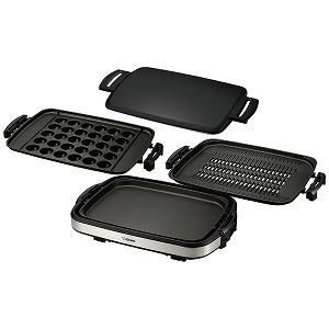 象印　ＺＯＪＩＲＵＳＨＩ　ホットプレート　［プレート３枚］　ＥＡ−ＧＷ３０−ＸＢ　ステンレスブラック