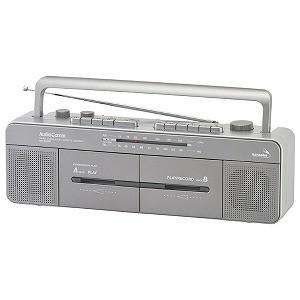 オーム電機　ステレオダブルカセットレコーダー　ＲＣＳ−Ｗ９６０Ｒ