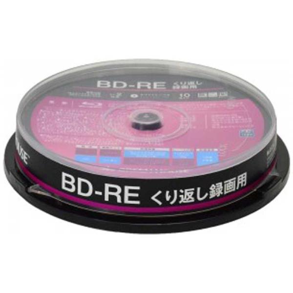 グリーンハウス　録画用BD-RE 1-2倍速 25GB 10枚 インクジェットプリンター対応　GH-...