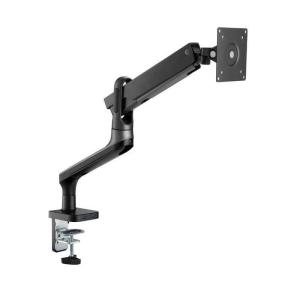 グリーンハウス モニターアーム  4軸 クランプ/メカニカルスプリング式 USBポート付 グレー GHAMEH1UGY