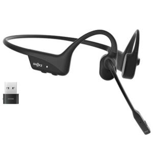 ＳＨＯＫＺ　ブルートゥースイヤホン 耳かけ型 骨伝導 OpenComm2 UC USB-A ［骨伝導 /Bluetooth］ Black　SKZ-EP-000023｜コジマYahoo!店