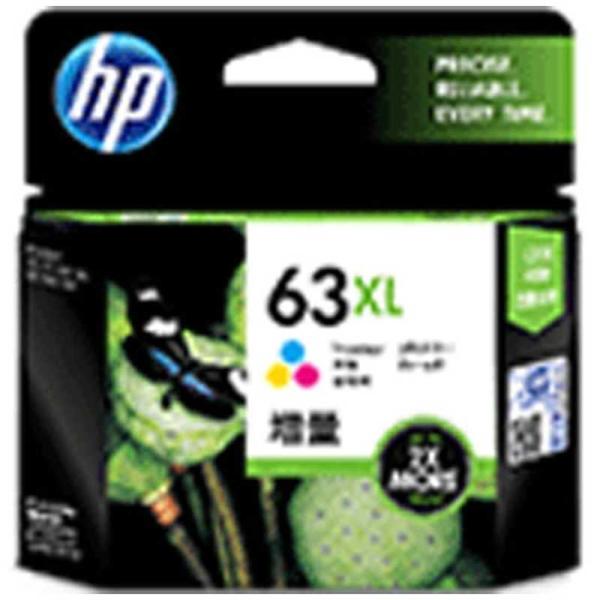 HP　純正 HP 63XL インクカートリッジ (カラー・増量)　F6U63AA