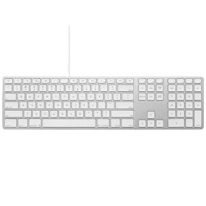 MATIAS　キーボード USB-Aハブ搭載 Wired Aluminum keyboard for Mac(英語配列) ［有線 /USB-A＋USB-C］ シルバー　FK318S/3 キーボード本体の商品画像