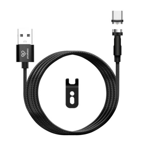 クマザキエイム　超楽ピタッスマホ充電ケーブル ブラック　PR-C010K