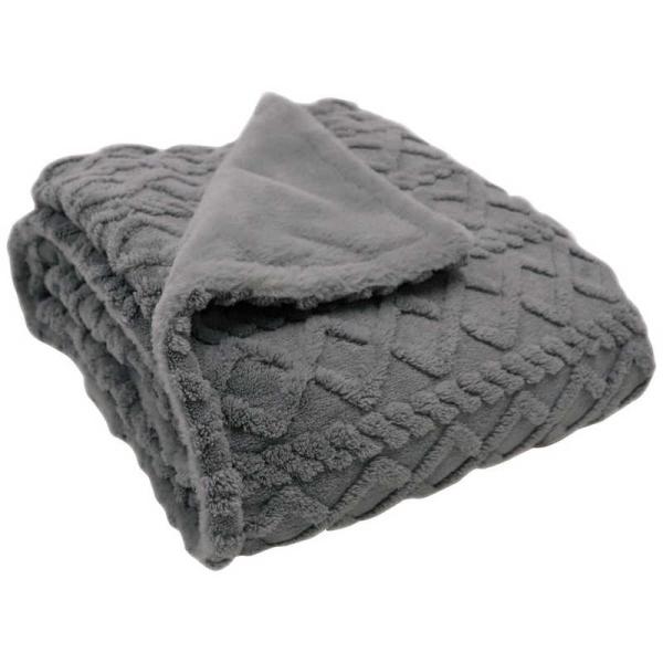 広電　電気かけしき毛布 [ 188×130cm / 掛・敷毛布 / タイマー有 ] グレイ　CWB5...