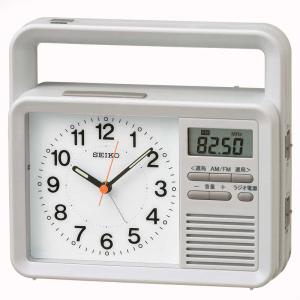 RHYTHM リズム クロック 防災ラジオ 目覚まし時計 手動発電機 懐中電灯