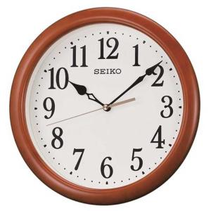 セイコークロック(Seiko Clock) 掛け時計 ナチュラル 電波 アナログ 濃