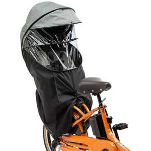 Panasonic 自転車 チャイルドシート レインカバー 後 ブラック