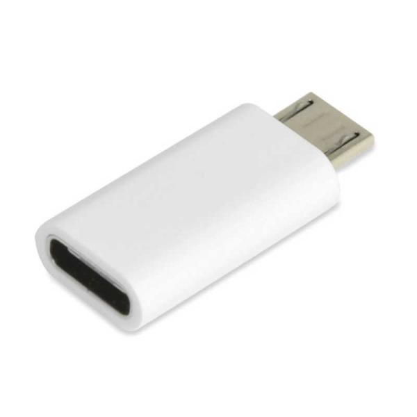 日本トラストテクノロジー　変換コネクタ USB-C(メス)-microUSB(オス)ホワイト ［バル...