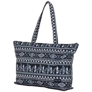 ハピタス 折りたたみトートバッグ キャリーオン対応 H0001312ボヘミアンブラック