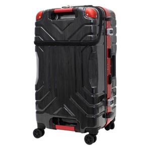 トライデント スーツケース 85L 上パカ ヘアラインブラック/レッド B5225T-74