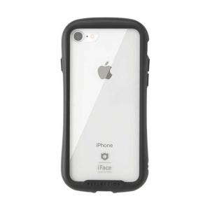 HAMEE　iPhone SE 第2世代 4.7インチ/ iPhone 8/7専用 iFace Reflectionハイブリッドガラスケース(ブラック)　41-907108(ブラック)