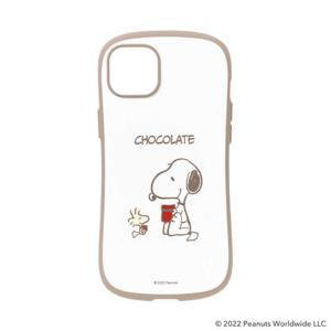 HAMEE　［iPhone 14 Plus専用］PEANUTS/ピーナッツ iFace First Class Cafeケース iFace スヌーピー/チョコレート　IP14MIFACECAFEPSN｜y-kojima